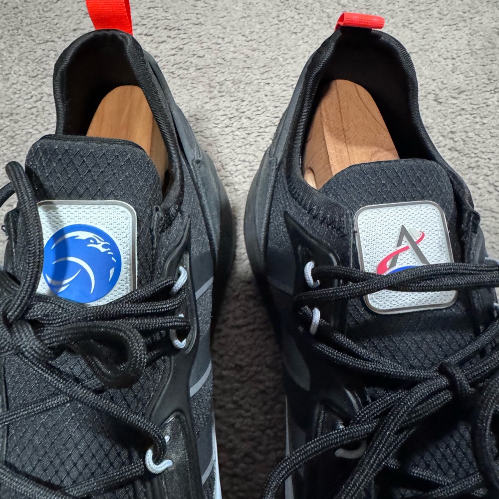 Adidas Black and Red Sneakers - Picture 2 of 6